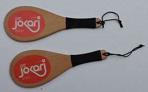 Jokari Champ Vintage 1970's Lot of 2 Wood Racquetball Paddle Paddle Boards