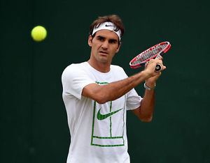 NIKE TENNIS SHIRT ROGER FEDERER SIZE L WIMBLEDON 2016
