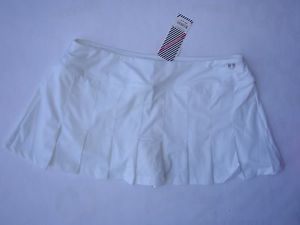 NWT Eleven by Venus women's large white tennis flutter skort athletic skirt