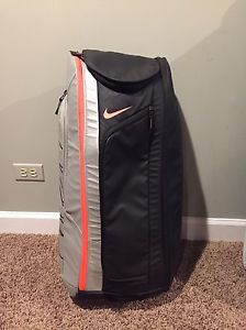 NIKE COURT TECH 1.0 TENNIS BAG BLACK SILVER HOT LAVA