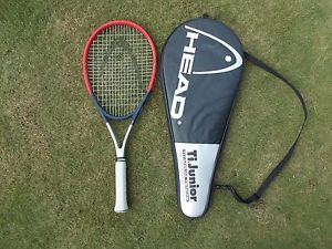 HEAD TI. JUNIOR TENNIS RACKET very nice!!! CASE shockstop made in AUSTRIA