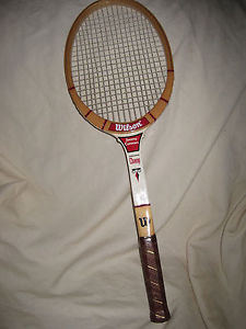 Wilson Jimmy Connors Wood Professional Champ Tennis Racket Excellent Condition