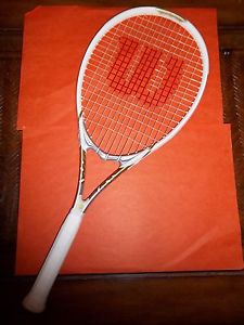 Wilson 110 Adult Venus Serena Williams Tennis Racquet Racket White 4 1/8 NEW