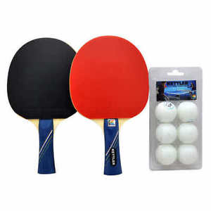 NEW!KETTLER GTX85 Table Tennis Paddles Set and with 6-ball pack,2-Player Concave