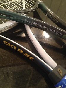 Prince Skunk & CTS Approach Oversize Two (2) Tennis Rackets