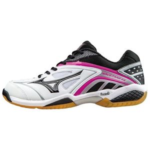 MIZUNO Badminton shoes WAVE FANG SS FIT 71GA1512 White X black X pink