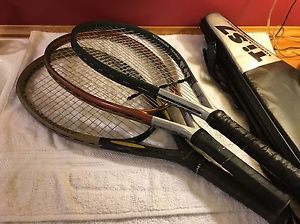 LOT 3 HEAD Ti S7 Ti S8 IS10 TENNIS RACQUETS 4 1/4" SOLID DEMO CASES INTELLIGENCE