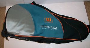 NEW WILSON TRIAD COMFORT SERIES 6 PACK BAG WITH WHEELS TENNIS RACQUET