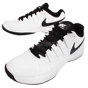 Nike Zoom Vapor 9.5 Tour Roger Federer Black White Mens Tennis Shoes 631458-101
