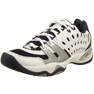 Prince Men's T22 Tennis Shoe White/Navy/Silver 7.5 D(M) US