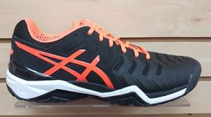 2017 Asics Gel-Resolution 7 Tennis Shoes - Size 10.5 - Black/Orange - New
