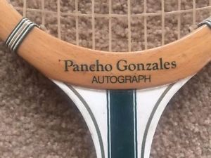 Tennis Racquet- Pancho Gonzales Autograph- Spalding- Made in Belgium