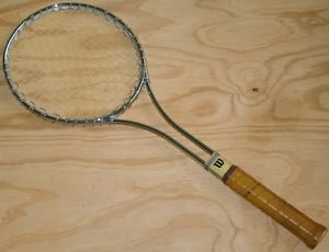 Wilson T2000 Demonstrator Light 4 3/8 Steel Metal Tennis Racket with Cover