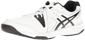 ASICS Mens Gel-Gamepoint Tennis Shoe, White/Black, 10 M US