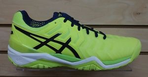 2017 Asics Gel-Resolution 7 Tennis Shoes - Size 11.5 - Neon - New