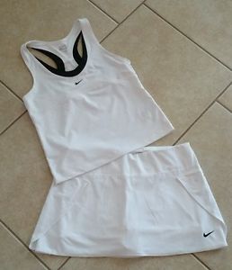 Lot of 2 Women's Nike Dri-Fit Tennis Running Skirt/Skort/Shorts & Shirt SZ L
