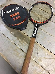 Vintage Donnay Bjorn Borg Pro Tennis Racquet, Tomasetti, Wood, Belgium