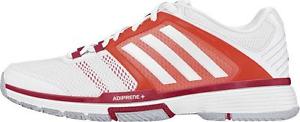 Adidas Womens Barricade Team 4 Tennis Trainers Shoes White NEW B23120