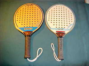 Lot 2 Marcraft Super S Sobra Wood Platform Tennis Paddle Ball Rackets Racquets