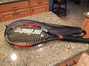 PRINCE TRIPLE THREAT HORNET MIDPLUS  TUNGSTEN TENNIS RACKET - WITH COVER