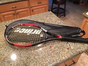 PRINCE TRIPLE THREAT HORNET MIDPLUS  TUNGSTEN TENNIS RACKET - WITH COVER