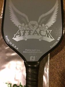Pickle-Ball Attack Paddle - Graphite - P1500CPGRY Grey, 7 oz - New In Package
