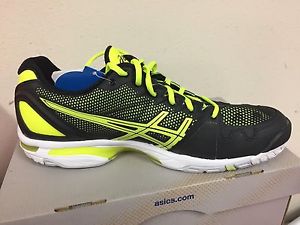 Asics Men's Gel Solution Speed Tennis Shoe Black/Flash Yellow
