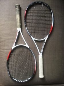 2 Dunlop Biomimetic S3.0 Lite - Grip 4 3/8 - Strung Pro Tennis Racquet Racquets