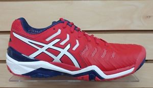 2017 Asics Gel-Resolution 7 Tennis Shoes - Size 9.5 - Red/White/Blue - New