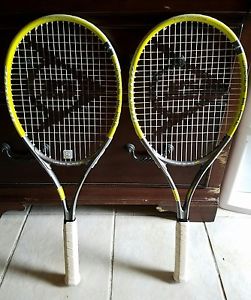 Set Of 2 DUNLOP James Blake 27 Tennis Racket 0 BEAM Construction 4.5" **SOLID