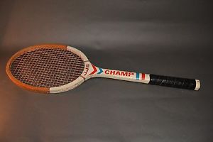 Vintage JJG Champ Wooden Tennis Racquet For Display