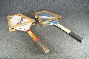 Dunlop And Spaulding ArdmoreTennis Racquets With Head Covers And Frame Guards
