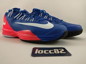 Nike Men's Lunar Ballistec size 8 (631653-416) Game Royal White Hyper Punch RF