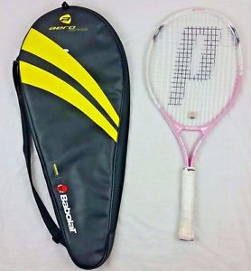 Prince Pink Lite 26 Junior Graphite Tennis Racquet w Wilson Pro Overwrap & Bag