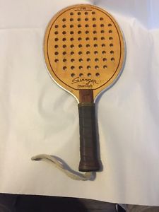Marcraft Swinger wooden tennis racquet paddle USA 16 1/2