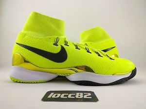 Nike Men's Air Zoom Ultrafly Clay Tennis Shoes (832748-700) Volt White Black