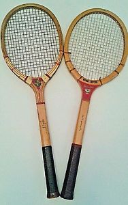 Wright and Ditson Wood Wooden Tennis Racquet Racket Lot of 2 Comet and Davis Cup