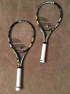 BABOLAT AEROPRO DRIVE TENNIS RACQUETS (x2), 4 5/8 GRIP