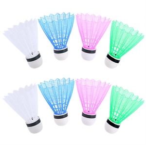 Ohuhu Nylon LED Badminton Birdies Shuttlecock, 8-Pack