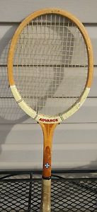 Vintage Antique Wood ADA Advance Tennis Racket Raquet All wood hand made