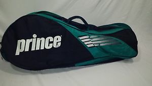 Prince 6 pack Racquet Bag/tote green/blue hold 6 tennis racquets 29