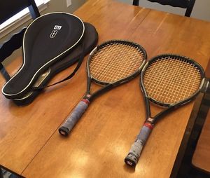 2 Wilson Hyper Hanmer 2.7 Tennis Rackets 4-1/2" Grip Oversize w/ Case SHIPS FAST
