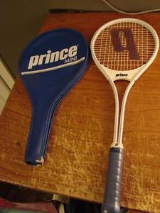 Vintage 1988 White Prince Mini Badminton Racquet Racket NEW With Cover Sleeve