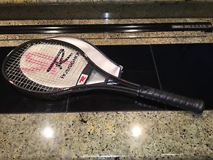Vintage Rossignol Touch Model Tennis Racket With Cover