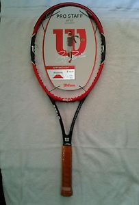 Wilson Pro Staff RF97 4 5/8 2014 1st run black butt cap Federer!! L@@K rare!