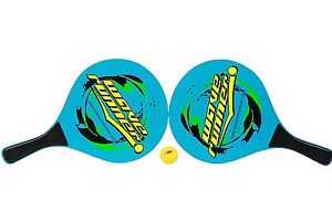 Wave Runner Beach Rackets Set Paddle Racket Tennis Wooden Beach Summer Sports,