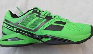 BABOLAT mens 8 7.5 Propulse tennis shoes green black All Court order 1/2 size up