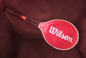 vintage WILSON T 3000 TENNIS RACQUET w/ case Very Nice metal USA