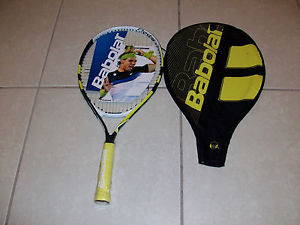 NEW BABOLAT NADAL JR 125 YOUTH TENNIS RACQUET 3-3/4" 23" WITH COVER