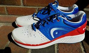 New HEAD Sprint Pro Mens Tennis Shoes Sneakers  Blue/Red/White Size 12